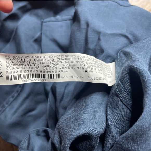 ZARA Regular Fit Blouse Size Medium - Picture 3 of 4